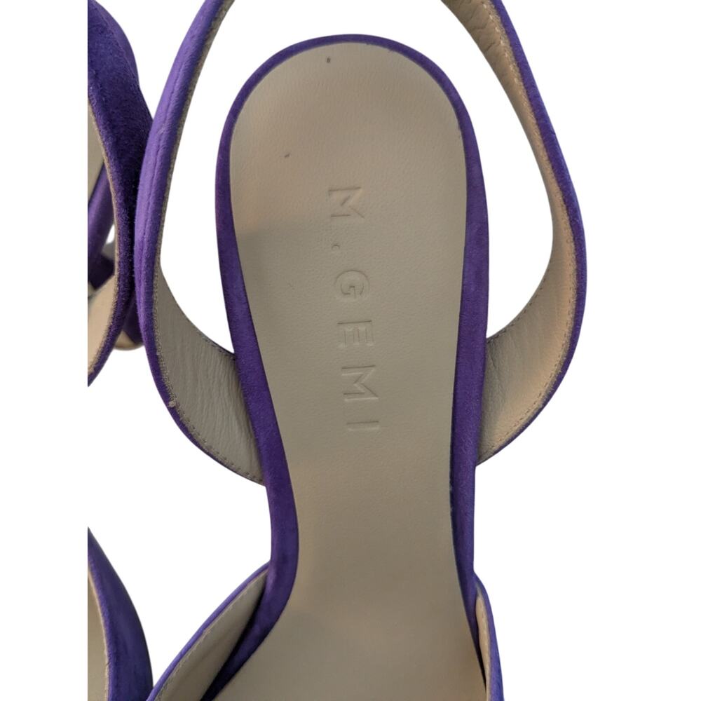 NWOB M. Gemi Sz 37 EU (6.5 US) MIA Mis Due Purple Suede Sandal Pumps - Picture 6 of 9